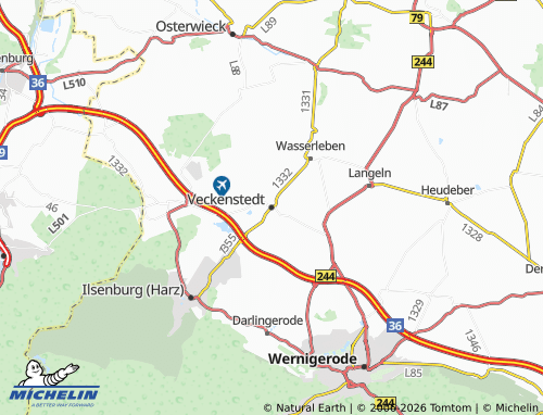 MICHELIN Veckenstedt map - ViaMichelin