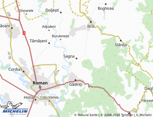 Mapa MICHELIN Sagna - ViaMichelin