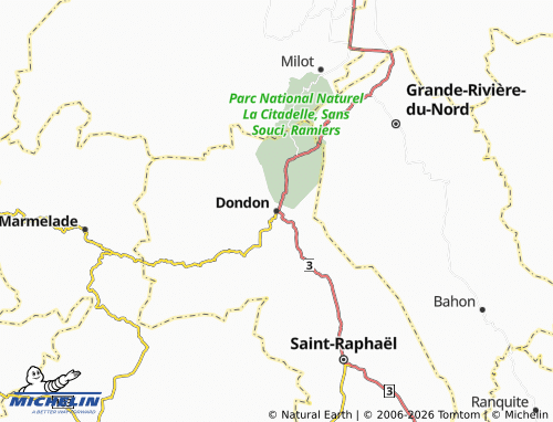 Mapa MICHELIN Dondon - ViaMichelin