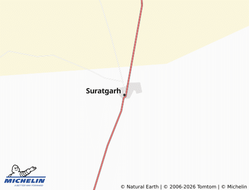 Kaart MICHELIN Suratgarh - ViaMichelin