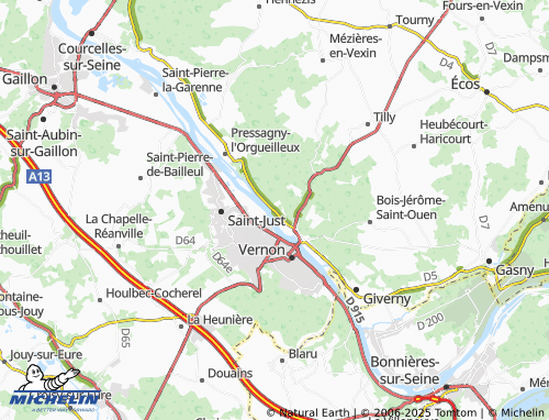 MICHELIN Ma Campagne map - ViaMichelin