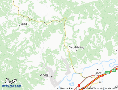 MICHELIN Văleni map - ViaMichelin