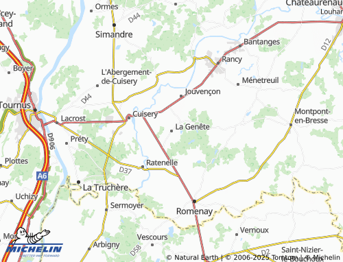 MICHELIN La Genête map - ViaMichelin