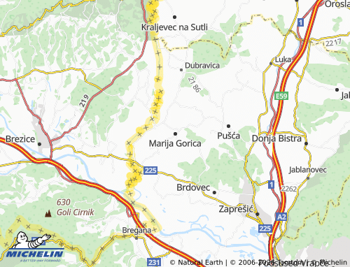 Mapa MICHELIN Marija Gorica - ViaMichelin