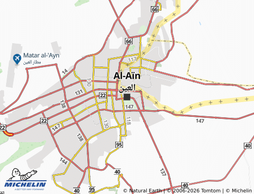 MICHELIN Al Ain map - ViaMichelin