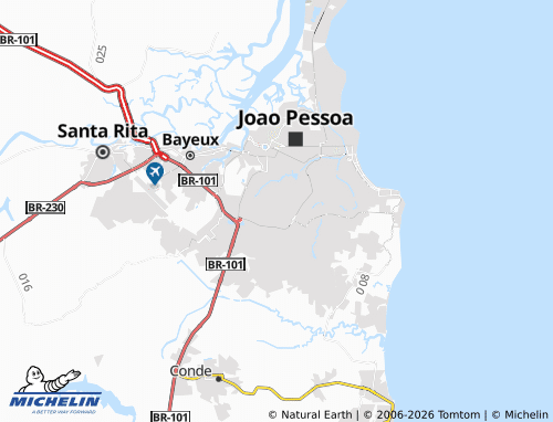 Mappa MICHELIN Cristo Redentor - ViaMichelin