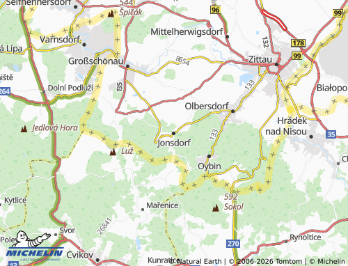 MICHELIN Jonsdorf map - ViaMichelin