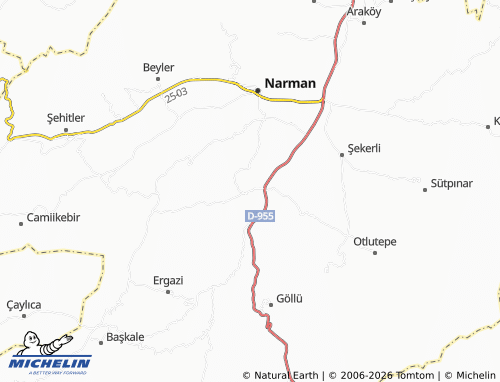 MICHELIN Yoldere map - ViaMichelin