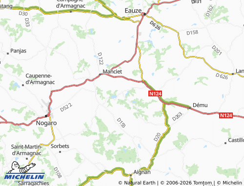 MICHELIN Espas map - ViaMichelin