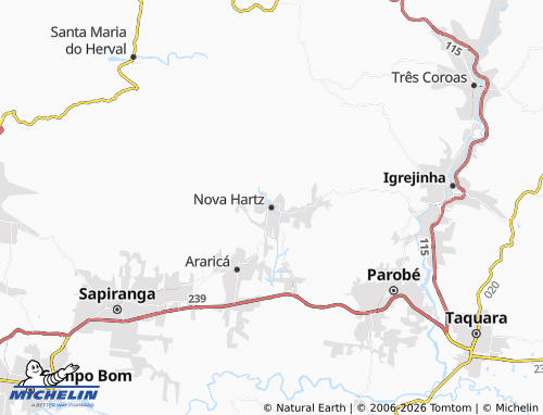 Mappa MICHELIN Nova Hartz - ViaMichelin