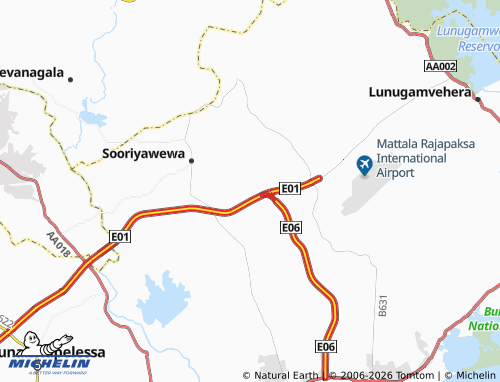 Mapa MICHELIN Andarawewa - ViaMichelin