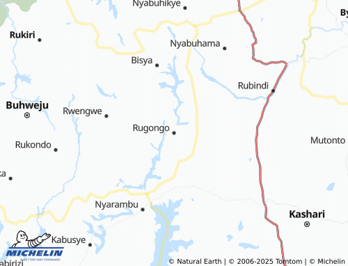 MICHELIN Rugongo map - ViaMichelin
