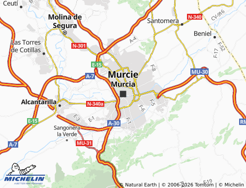Kaart MICHELIN Murcia - ViaMichelin