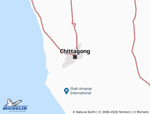 Mappa MICHELIN Chittagong - ViaMichelin