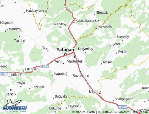 MICHELIN Madenler map - ViaMichelin