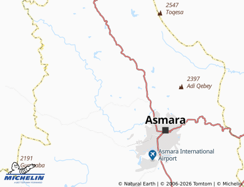 Mappa MICHELIN Adi Apsulus - ViaMichelin