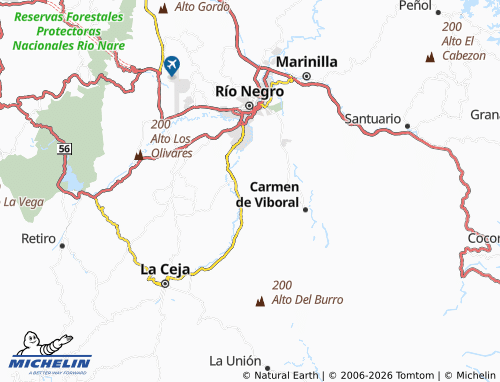 Carte MICHELIN Quirama - ViaMichelin