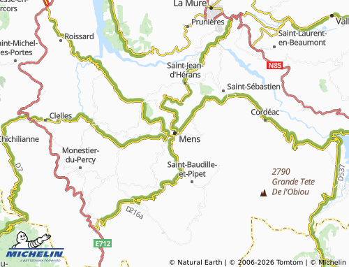 MICHELIN Mens map - ViaMichelin