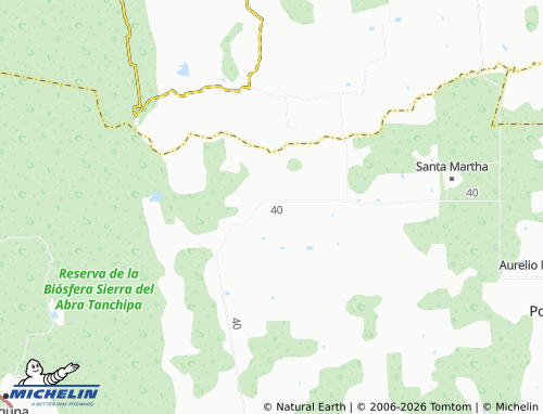 MICHELIN Nuevo Tempemoche map - ViaMichelin