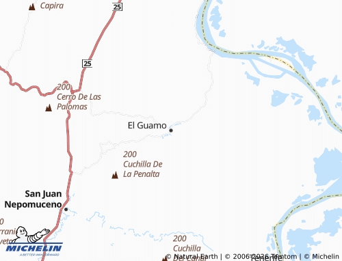 Mapa MICHELIN El Guamo - ViaMichelin