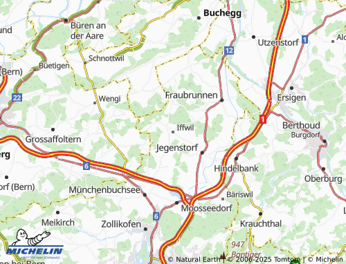 MICHELIN-Landkarte Iffwil - ViaMichelin