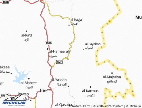 MICHELIN-Landkarte al-Saeeba - ViaMichelin