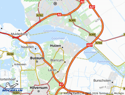 Mapa MICHELIN Huizen - ViaMichelin
