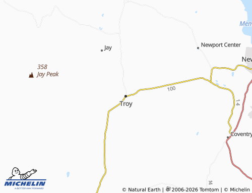 Mappa MICHELIN Troy - ViaMichelin
