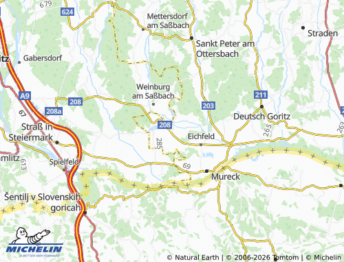 MICHELIN Oberrakitsch map - ViaMichelin