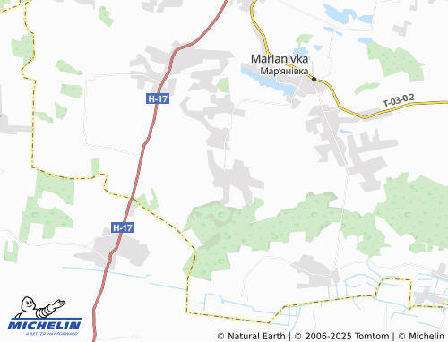 MICHELIN-Landkarte Brany - ViaMichelin