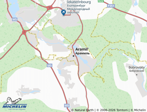 MICHELIN-Landkarte Aramil' - ViaMichelin