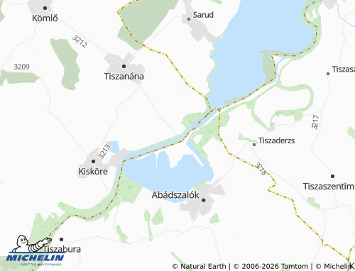 Mapa MICHELIN Dinnyéshát - ViaMichelin
