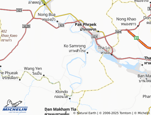 MICHELIN Nong Ya map - ViaMichelin