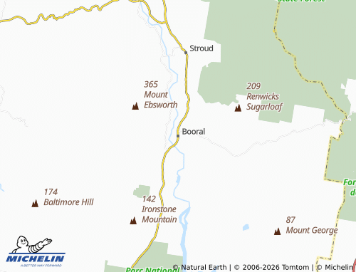 Mapa MICHELIN Booral - ViaMichelin