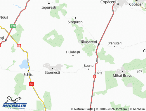 Mappa MICHELIN Hulubești - ViaMichelin