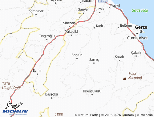 Mappa MICHELIN Sorkun - ViaMichelin