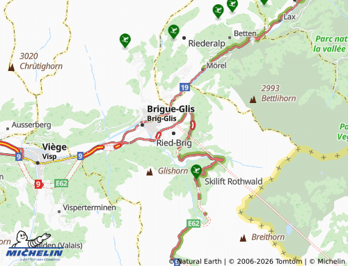 MICHELIN Ried-Brig map - ViaMichelin