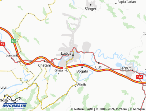 Mappa MICHELIN Luduș - ViaMichelin