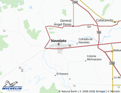 MICHELIN Manuel Ávila Camacho, Obrera map - ViaMichelin