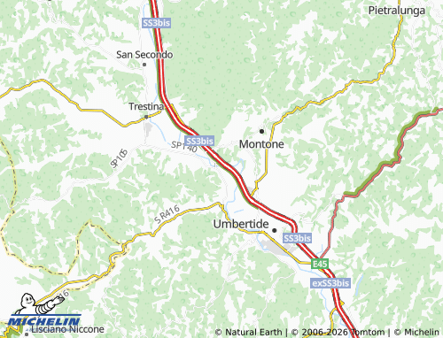 MICHELIN-Landkarte Montecastelli - ViaMichelin