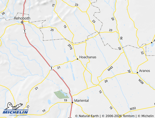 MICHELIN Mariental Rural map - ViaMichelin