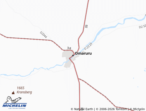 Kaart MICHELIN Omaruru - ViaMichelin