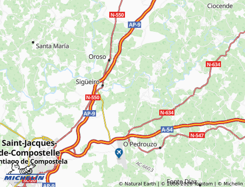 MICHELIN-Landkarte As Casas de Arriba - ViaMichelin