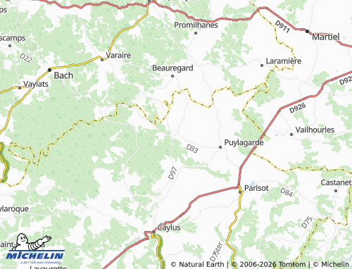 Mappa MICHELIN Saint-Projet - ViaMichelin