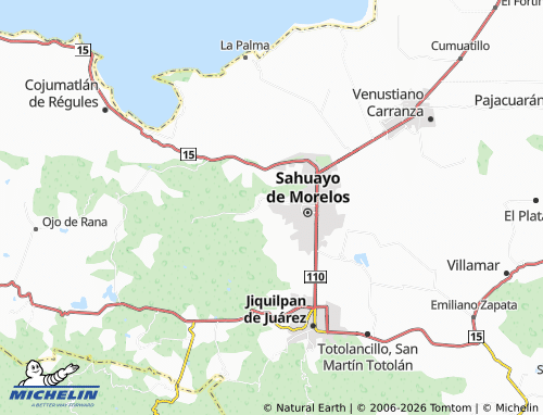Mapa MICHELIN Miradores del Tepeyac - ViaMichelin