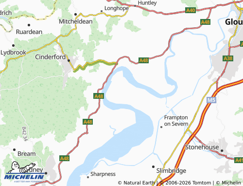 Carte MICHELIN Arlingham - ViaMichelin