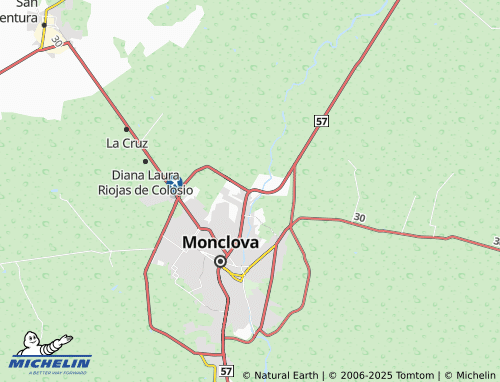 MICHELIN Estableros del Norte map - ViaMichelin