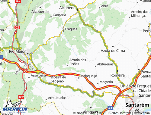 Mappa MICHELIN Outeiro da Cortiçada - ViaMichelin