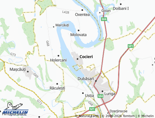 MICHELIN Cocieri map - ViaMichelin