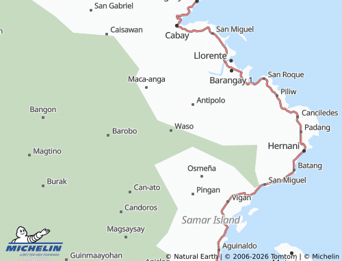 MICHELIN Waso map - ViaMichelin
